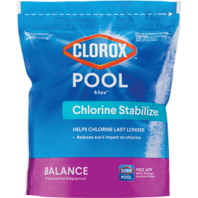 Clorox Pool&Spa Chlorine Stabilizer for Swimming Pools, 4 lb Bag