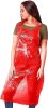 Polyethylene Aprons 28" x 46" Pack of 50 Red PE Aprons 1 mil Disposable Plastic Workwear Industrial Uniform Aprons for Men; Women. Unisex Aprons for H