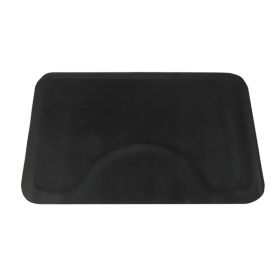 3‚Ä≤x 4.5‚Ä≤x 1/2" Beauty Salon Square Anti-fatigue Salon Mat (Square Outside And Round Inside) Black