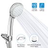 Handheld Shower Head Stainless High Pressure 5 Spray Settings Massage Spa Showerhead Chrome Face