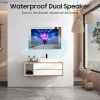 SYLVOX 24 inch Bathroom TV, 1080P Smart Mirror TV Google System NTSC & ATSC Tuner Support WiFi Bluetooth 500 nits High Brightness, IP66 Waterproof TV