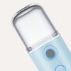 Mini Mist Sprayer Portable Facial Steamer Nebulizer Face Spray Spa Skin Moisturizing Handy Humidifier Skin Tester For Home Office Car Hotel (blue)