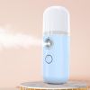 Mini Mist Sprayer Portable Facial Steamer Nebulizer Face Spray Spa Skin Moisturizing Handy Humidifier Skin Tester For Home Office Car Hotel (blue)