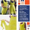 Polyethylene Aprons 28" x 46" Pack of 50 Yellow PE Aprons 1 mil Disposable Plastic Workwear Industrial Uniform Aprons for Men; Women. Unisex Aprons fo