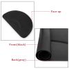 3‚Ä≤x 4.5‚Ä≤x 1/2" Beauty Salon Semicircle Anti-fatigue Salon Mat (Round Outside And Round Inside) Black