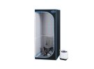 Full Size Portable Black Steam Sauna tent‚ÄìPersonal Home Spa, with Steam Generator, Remote Control, Foldable Chair, Timer and PVC Pipe Connector Easy