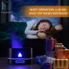 Flame Diffuser for Essential Oils Aromatherapy Flame Humidifier Vaporizer Aroma Lamp with 2 Colors Jellyfish Mode Timer Auto Shut Off for Home Bedroom