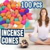 Incense Burner Cones Backflow Smoke Waterfall for Yoga Relaxation