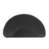 3‚Ä≤x 4.5‚Ä≤x 1/2" Beauty Salon Semicircle Anti-fatigue Salon Mat (Round Outside And Round Inside) Black