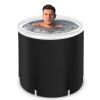 Recovery Ice Tub Foldable Adult Bathtub Outdoor Portable Cold Water Therapy Tub Fitness Rehab Ice Tub For Athletes Long Lasting Insulated Ice Tub, Adu