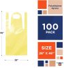 Polyethylene Aprons 28" x 46" Pack of 50 Yellow PE Aprons 1 mil Disposable Plastic Workwear Industrial Uniform Aprons for Men; Women. Unisex Aprons fo