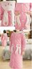 Cute Rabbit Hooded Sleepwear Thick Bathrobe for Girls Winter Bath Homewear