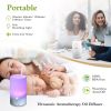 Mini Cool Mist Humidifier Ultrasonic Aroma Essential Oil Diffuser with 7 Color LED Lights 4 Timer Settings