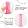 Pink Hair Brush for Men and Women 8 inch Lightweight Hair Brushes 12 Pack Plastic Vent Hairbrush Compact Curly Hair Brush Ergonomic Detangler Brush fo