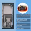 Portable Plus Type Full Size Far Infrared Sauna tent. Spa, Detox ,Therapy and Relaxation at home.Larger Space,Stainless Steel Pipes Connector Easy to