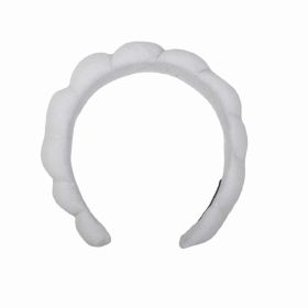 SPA Headband Band Shampoo Hair Band (Color: White)