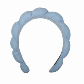 SPA Headband Band Shampoo Hair Band (Color: Denim blue)