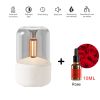 120ML Candlelight Aroma Diffuser Air Humidifier Romantic Light Portable Essential Oils Diffuser Mist Maker Fogger Purifier Home