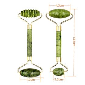 Natural Jade Face Massager Gua Sha Stone Face Guasha Masaje Facial Board Acupoint Eye Care SPA Massager Tool massage visage (Color: G Set)