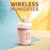 1pc Mini Air Humidifier 300ml; USB Desktop Humidifier; Ultrasonic Aromatherapy Essential Oil Diffuser; Ultra Quiet; Suitable For Car; Bedroom; Office