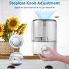 5L/1.32Gal Ultrasonic Air Humidifier Top Fill Electric Mist Humidifier with Stepless Adjustable Level Ultra Quiet Essential Oil Diffuser