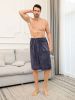 Ultimate Mens Spa Towel Bathroom Wrap with Pockets