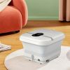 Foot Spa Bath Massager with Heat Massage and Scrubber