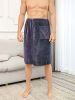 Ultimate Mens Spa Towel Bathroom Wrap with Pockets