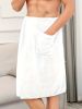 Ultimate Mens Spa Towel Bathroom Wrap with Pockets