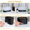 3D Flame Air Humidifier Essential Oil Ultrasonic Aroma Diffuser Bedroom Mist Home Spa Yoga Office Relax